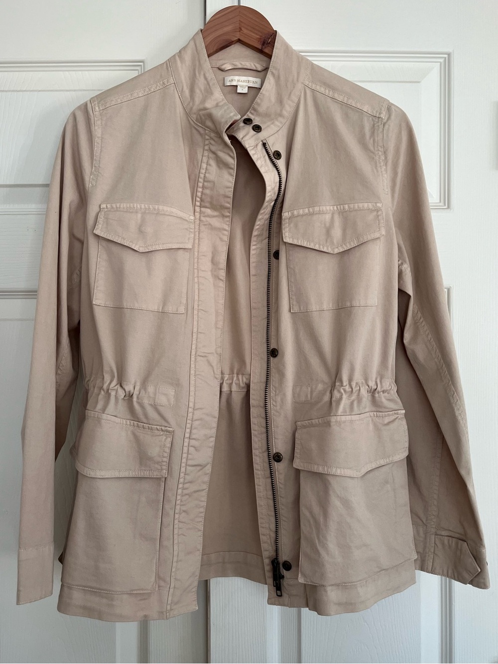 ANN MASHBURN M65 Jacket in Sand Stretch Twill (Utility Jacket)